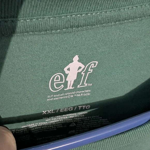 ELF Green Holiday Graphic Tee XXL - Picture 2 of 2